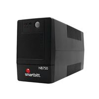 NO-BREAK INTERACTIVO SMARTBITT SBNB750 750 VA / 375 W, CLAVIJA NEMA 5-15P, 6 CONTACTOS, TIPO NEMA 5-15R, TODOS CON RESPALDO DE BATERIAS, REGULACION Y SUPRESION DE PICOS.