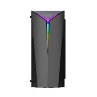 GABINETE MEDIA TORRE QUARONI FRONTAL RGB, ATX, MICRO ATX, MINI ITX/2USB 2.0 1USB 3.0/USB 3.0/FUENTE 500 W/NEGRO