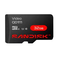 MEMORIA SANDISK VIDEO SC QD111 MICRO SDHC 32GB VIDEOVIGILANCIA 24/7 CLASE 10 U1 LECT 100MB/S ESC 20MB/S  SDSDQAS4-032G-BP