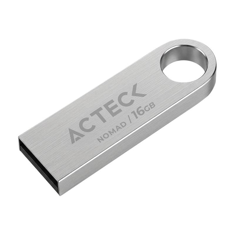 MEMORIA ACTECK NOMAD METAL MUF-16000 / 16GB / USB 2.0 / METALICA PLATEADA / AC-946209