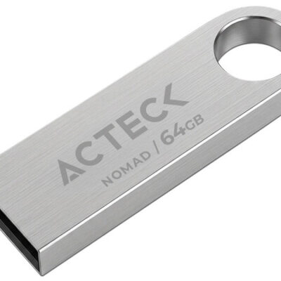 MEMORIA ACTECK NOMAD METAL MUF-64000 / 64GB / USB 2.0 / METALICA PLATEADA / AC-946223