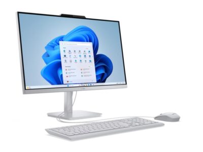 AIO LENOVO A100/CORE I3-N305 1.80GHZ/8GB/256GB SSD/23.8 FHD/COLOR GRIS NUBE/WIN 11 HOME/1 AÑO EN CENTRO DE SERVICIO