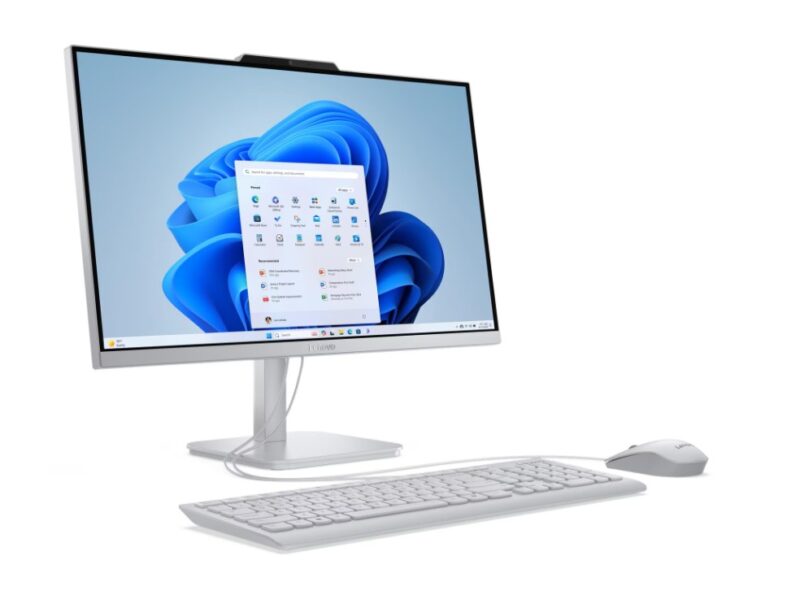 AIO LENOVO A100/CORE I3-N305 1.80GHZ/8GB/256GB SSD/23.8 FHD/COLOR GRIS NUBE/WIN 11 HOME/1 AÑO EN CENTRO DE SERVICIO