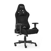 SILLA OCELOT GAMING OST-BLACK NIGHT /TELA AUTOMOTRIZ / BASE NYLON AJUSTABLE / DESCANSABRAZOS 1D / PISTON CLASE 4 / RECLINABLE 90-155 GRADOS / HASTA 150KG / COJINES LUMBAR Y CERVICAL / COLOR NEGRO CON