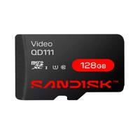MEMORIA SANDISK VIDEO SC QD111 MICRO SDXC 128GB VIDEOVIGILANCIA 24/7 CLASE 10 U1 LECT100MB/S ESC 20MB/S SDSDQAS4-128G-BP