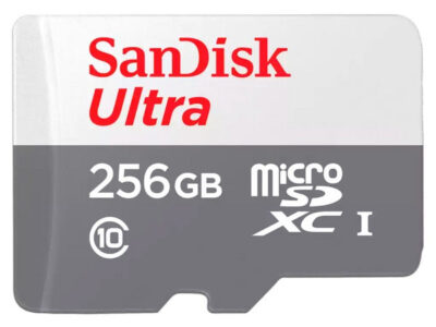 MEMORIA SANDISK MICRO SDXC 256GB ULTRA 100MB/S CLASE 10 C/ADAPTADOR  SDSQUNR-256G-GN6TA