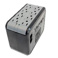 REGULADOR DE VOLTAJE 1000VA / VORAGO / AVR-100 / 8 CONTACTOS / SUPRESOR DE PICOS / 480 W