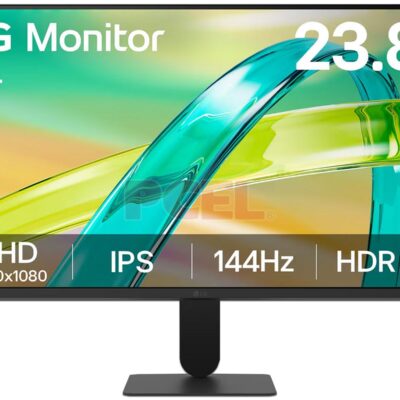 MONITOR PC LG 24U411B-B FHD 23.8 PULG,PANEL IPS,RESOL 1920X1080,ASP 16:9,144HZ,TR 1MS MBR,BRILLO 250CD/M2,CONTR 1500:1,HDR10,AMD FREESYNC,HDMI,AJUSTE INCLINACION,VESA 100X100.