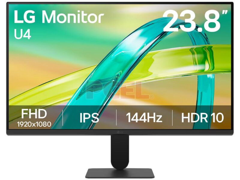 MONITOR PC LG 24U411B-B FHD 23.8 PULG,PANEL IPS,RESOL 1920X1080,ASP 16:9,144HZ,TR 1MS MBR,BRILLO 250CD/M2,CONTR 1500:1,HDR10,AMD FREESYNC,HDMI,AJUSTE INCLINACION,VESA 100X100.