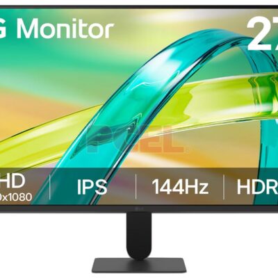 MONITOR PC LG 27U411B-B FHD 27 PULG,PANEL IPS,144HZ,RESOL 1920X1080,ASP 16:9,BRILLO 250CD/M2,TR 1MS MBR 5MS(GTG AT FASTER),CONTR 1500:1,HDR10,AMD FREESYNC,D-SUB,HDMI,VESA 100X100