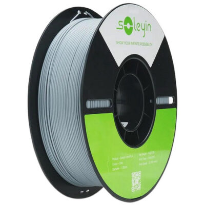 FILAMENTO DE IMPRESION CREALITY SOLEYIN ULTRA PLA GRAY1.751KGNEUTRAL PLASTIC PLATEECO-FRIENDLY BOX