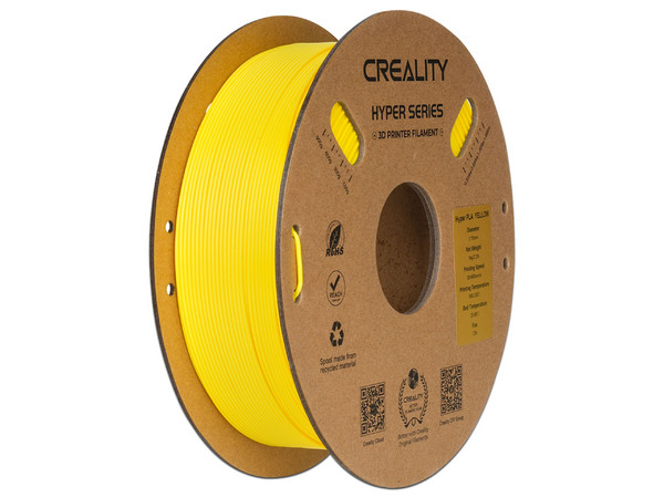 FILAMENTO DE IMPRESION CREALITY HYPER ABS YELLOW1.751KGPAPER TRAY AIRCRAFT BOX