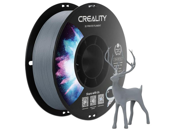 FILAMENTO DE IMPRESION 3D CREALITY CR-PETG GREY - 1.75 MM - 1 KG
