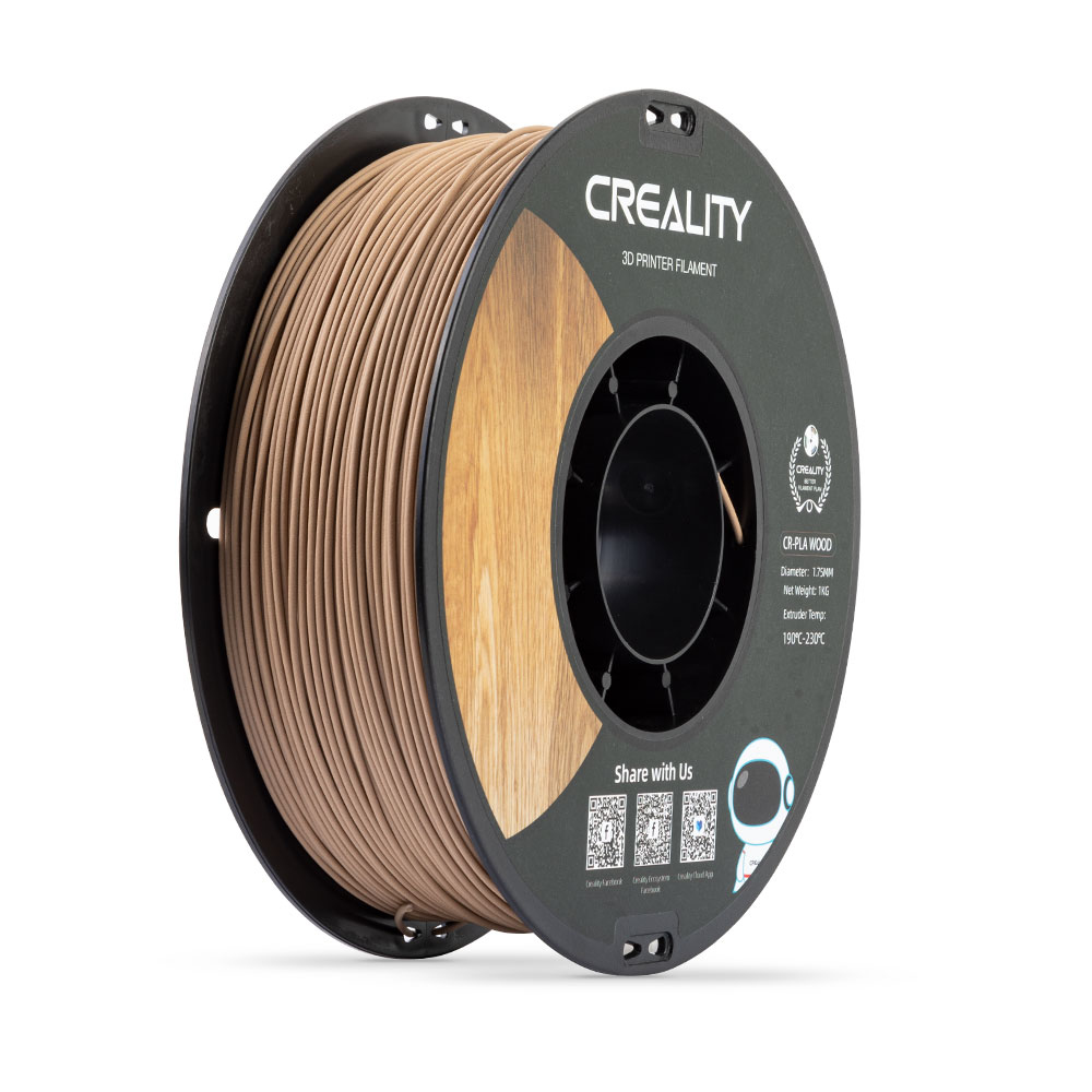 FILAMENTO DE IMPRESION 3D CREALITY CR-WOOD WHITE PINE -1.75 MM- 1 KG