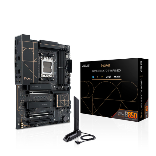 MB ASUS B850 AMD S-AM5 9A GEN /4X DDR5 8000 /HDMI /DP /DP TIPO-C /3X M.2 /2X USB 10G /2X LAN 5G /WIFI 7 /ATX /GAMA MEDIA /PROART