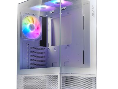 GABINETE GAMER ADATA XPG INVADER X MINI CRISTAL TEMPLADO MID TIWER ATX MICRO ATX MINI ITX SIN FUENTE USB 3.2 5 VENTILADORES INTEGRADOS COLOR BLANCO (INVADERXMINIMT-WHCWW)