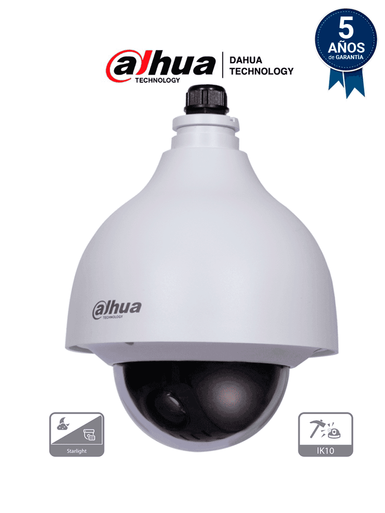 CAMARA DAHUA MINI PTZ HDCVI DE 2 MEGAPIXELES/ 15X DE ZOOM OPTICO/ WDR REAL DE 120 DB/ 3D DNR/ STARLIGHT/ IP66/ IK10 / SOPORTA TVI/AHD/CVBS