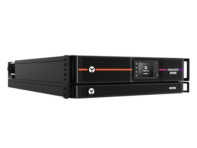 UPS GXT5 LITHIUM VERSION, R/7, 2-PH INPUT/ 2-PH OUTPUT, 6KVA, 208V, 50/60HZ, WITH COMMUNICATION BOARD AND RAIL KIT INCLUDED AND 1 EBC EXTERNAL BATTERY CABINET 192V AND CABLES INCLUDED