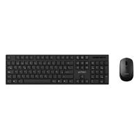 KIT ACTECK CREATOR VANTAGE PRIME MK555 / TECLADO Y MOUSE / INALAMBRICO DONGLE USB / ERGONOMICO / WIN / ESPAÑOL / MEMBRANA / 105 TECLAS / 1600 DPI AJUSTABLE / 4 BOTONES / OPTICO / NEGRO / AC-943499