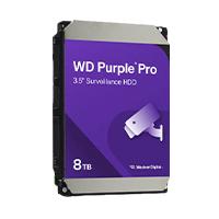 DISCO DURO INTERNO WD PURPLE PRO 8TB 3.5 ESCRITORIO SATA3 6GB/S 256MB 7200RPM 24X7 IA DVR NVR 1-16 BAHIAS 1-64 CAMARAS WD8002PURP