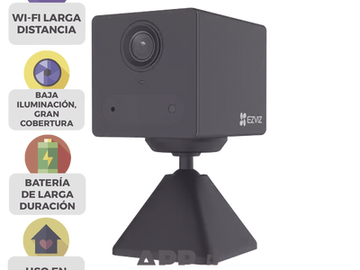 Cámara IP Wi-Fi / 2 Megapixel Full HD / Batería Recargable 2000 mAh / Audio Bidireccional / Visión Nocturna 5 m (16.4 ft) / Instalación Magnética