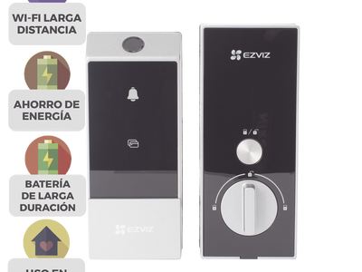 Cerradura Inteligente / Desbloqueo Múltiple / Wi-Fi 2.4 GHz / Panel Frontal 160 x 67 x 25 mm / Anti-Bloqueo Automático / Uso Interior