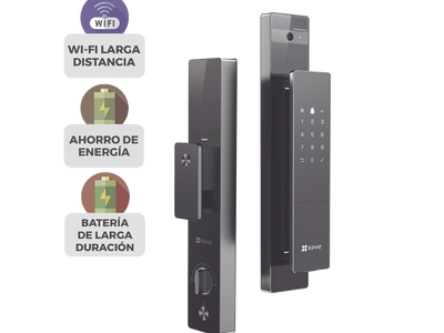 Cerradura Inteligente / Reconocimiento Facial y Venas de Palma / Pantalla 4 Pulgadas / 5000 mAh / Wi-Fi / IP52