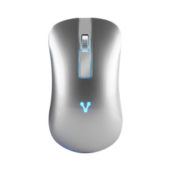 MOUSE / VORAGO / MO-305-SLIM-SL LED / RGB / INALAMBRICO 800/1,200/1,600 DPI RECARGABLE PLATA