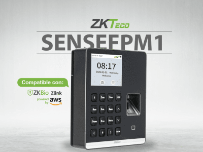 Terminal de Asistencia / Huella Digital y RFID / 500 Usuarios / Pantalla 2.8" / WiFi / ZKBio Zlink / USB