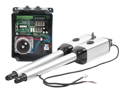 Kit de Brazos para Portón Abatible / 2 Hojas / 3 m (9.8 ft) / 300 kg / IP55 / 50 Ciclos Diarios / Residencial