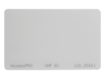 Tag UHF tipo Tarjeta / 960 MHz / EPC GEN 2 / ISO 18000-6C / 85.6 x 54 x 1 mm / Chip Alien H3