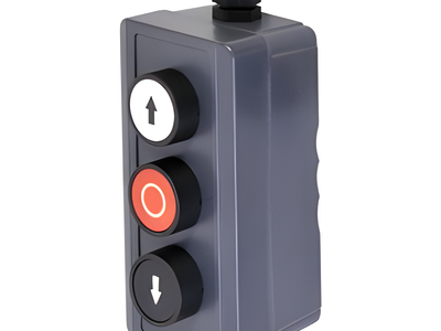Botonera Triple / Uso Rudo / 24 VCD / IP40 / -20 a 50 °C / 2.7 x 5.2 x 2.0 in