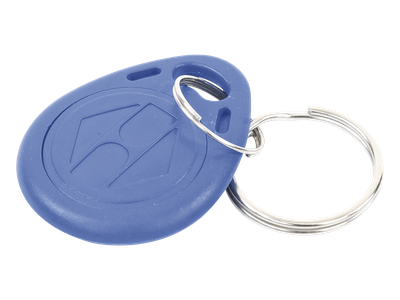 Llavero de proximidad / 125KHz EM / Formato Wiegand 26 bits / PVC azul / 35x3x6 mm (1.38x0.12x0.24 in)