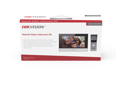 Kit de Videoportero Híbrido / Pantalla Táctil 7" / Videollamada a Smartphone / IP65 / 4 Hilos + Wi-Fi/Ethernet / 720x576p