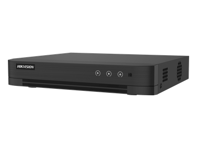 DVR Híbrido / 16 Canales TURBOHD + 8 Canales IP / 3K Lite 2560x1440 / Audio Bidireccional por Coaxitron / AcuSense / H.265+ / 1 Bahía HDD hasta 10 TB / Salida Full HD