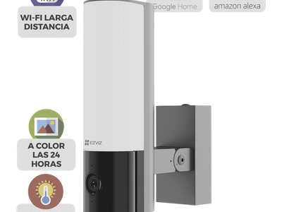 Cámara IP Bala / 4 Megapixel / Wi-Fi 2.4 GHz / IR 10 m (32.8 ft) / Luz LED 700 lm / Audio Bidireccional / IP67