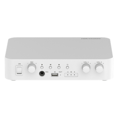 Amplificador de Audio / 2 Canales 40 W / Salida 100V/70V / Spotify Connect / Bluetooth 5.0 / 4 Entradas / Control por Red