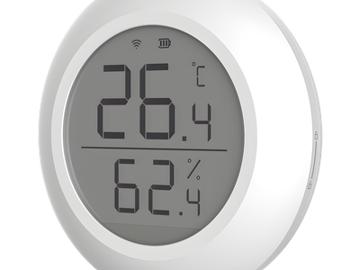 Sensor de Temperatura y Humedad / Zigbee 2.4GHz / Pantalla LCD / Batería CR2450 3V / -10°C a +60°C / 5.28 x 2.03 in