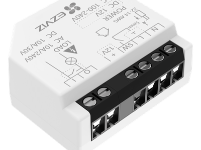 Relé Inteligente Wi-Fi / 16A 250VAC / Wi-Fi 6 y BLE / Alcance 200 m (656.2 ft) / Control por Voz / Compatible Matter