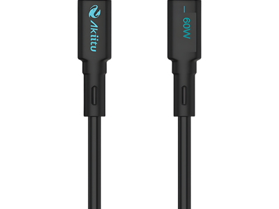 Cable USB-C a USB-C / Carga Rápida 60W / Transferencia 480 Mbps / Magnético Auto-enrollable / Silicona Líquida / 1 m (3.3 ft)