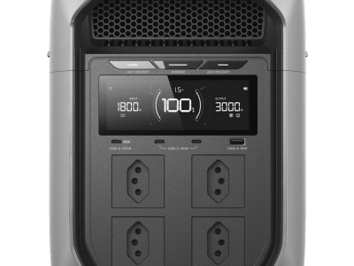 Estación de Energía Portátil / 2048 Wh (expandible a 10 kWh) / Salida AC 3000W (Pico 6000W) / Carga 0-80% en 64 min / UPS 10 ms / LiFePO4