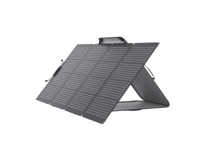 Panel Solar Bifacial / 220W Frontal + 155W Trasera / IP68 / Ajuste de Ángulo / Cable XT60 a MC4 / Portátil y Flexible