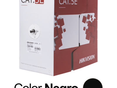 Bobina de Cable UTP / Cat 5E / 24 AWG / 305 m (1000 pies) / PE Exterior / 100% Cobre / 100 MHz / PoE