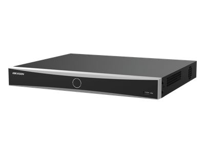 NVR IP / 16 Canales / 12 Megapixel (4K) / AcuSense / Reconocimiento Facial 20,000 Rostros / 2 Bahías HDD / HDMI 4K / Alarmas I/O