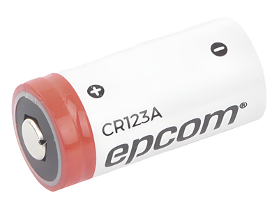 Batería de Litio CR123A / 3V / 1300 mAh / No Recargable / Acero Inoxidable / Operación -40°C a +60°C