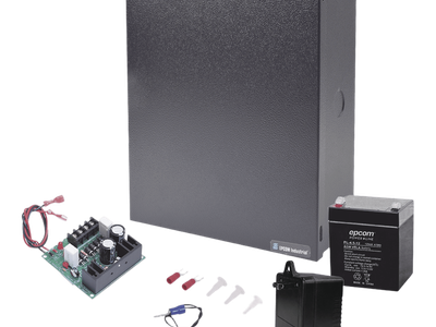Fuente de Poder para Control de Acceso / 12 Vcc / 1A / Supresión de Voltaje 110-130 Vca / Batería de Respaldo 4 Ah / Uso en Interiores