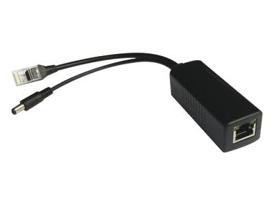 Divisor PoE / 48-55 a 12 V 2 A / RJ45 10/100 Mbps / Alcance 120 m (393.7 ft)