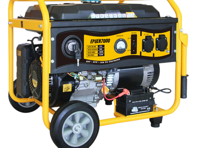 Generador a Gasolina / 6.5 kW Nominal / 7 kW Máxima / Salida Bifásica 110/220V / 12 Horas Continuas / Arranque Electrónico / 97 dB(A)