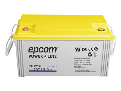 Batería de Gel OPzV / 12 Vcc / 100 Ah / Ciclo Profundo / Fotovoltaica y Respaldo