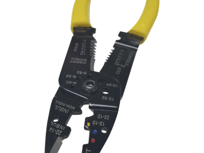 Pinza Multifuncional / 8.5 in / Pelacables 10-22 AWG / Cortador 3mm / Plegador Terminales